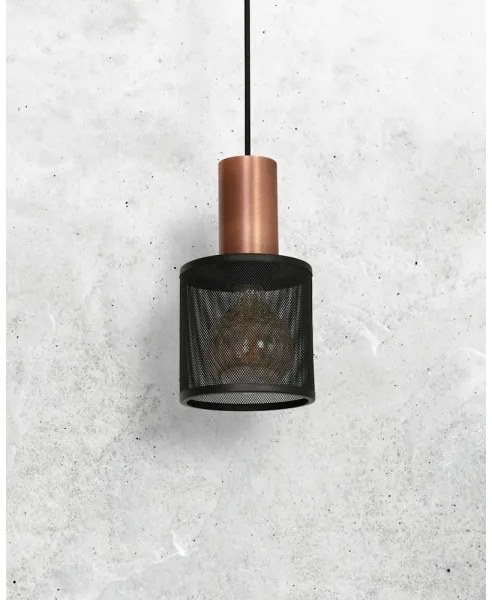 Lampadario a sospensione con filo ARES BLACK 1xE27/60W/230V