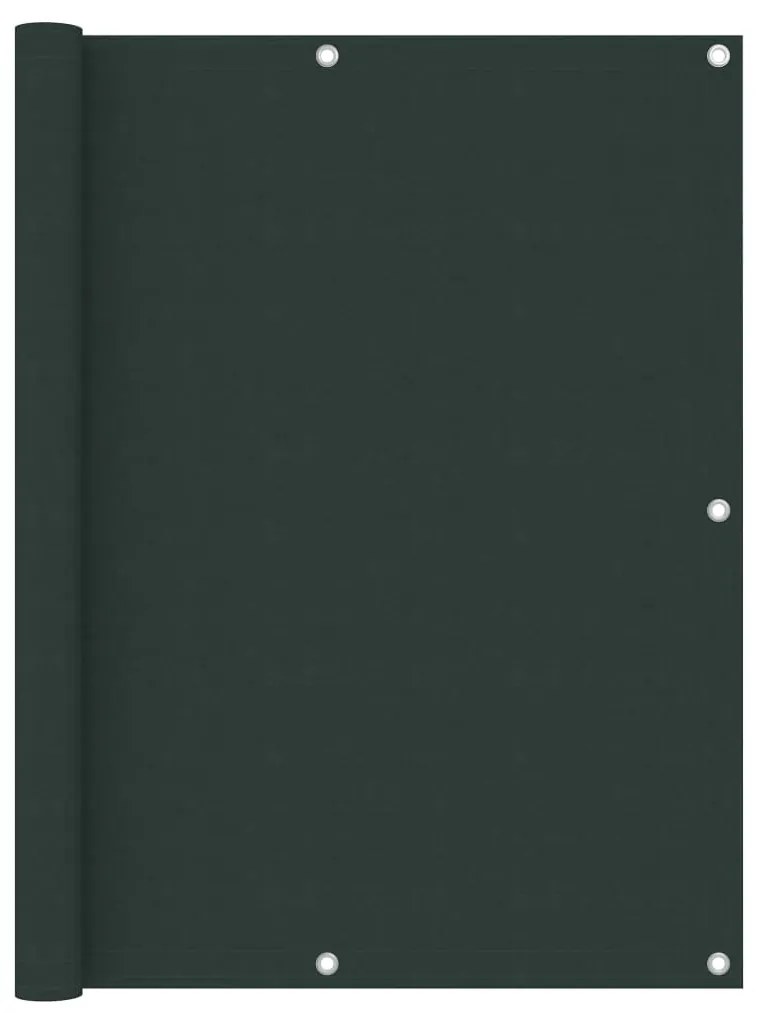 Paravento Da Balcone Verde Scuro 120x500 Cm Tessuto Oxford /