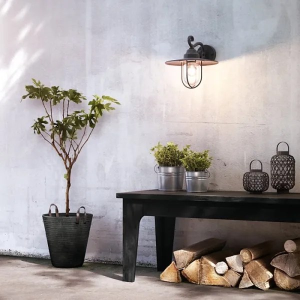 Philips Massive 16270/30/PN - Applique da esterno 1xE27/60W/230V IP44