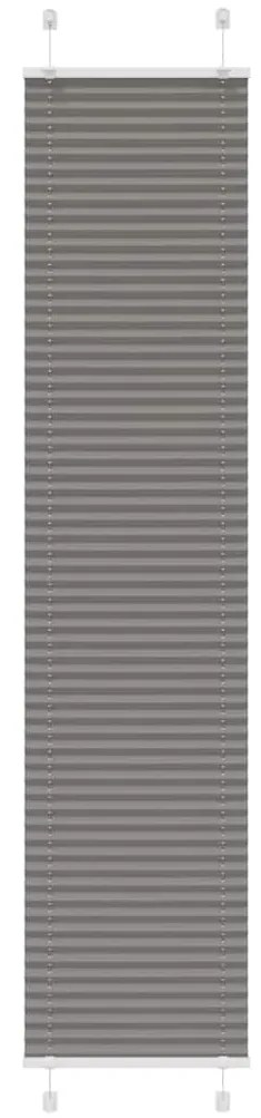 Tenda Plissettata Antracite 40x200 Cm Larghezza Tessuto 39,4 Cm /