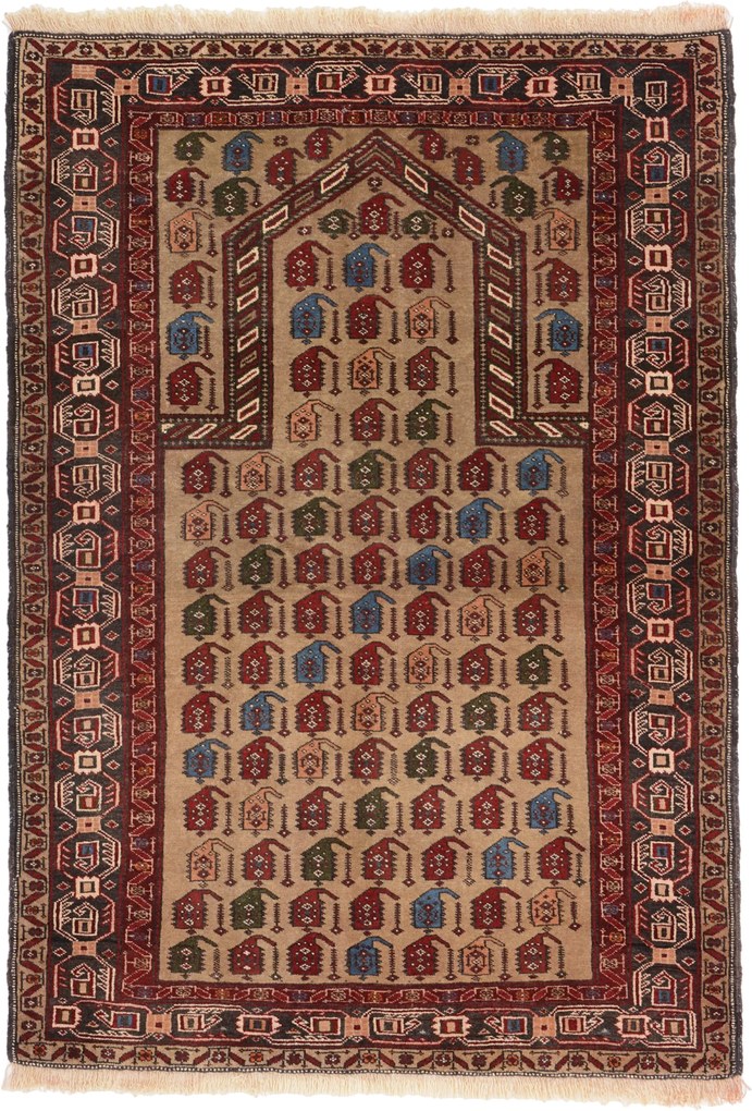 Beluch Tappeto 100 x 150 (Iran) Annodato A Mano