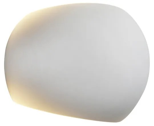 Applique da Parete GLOBE in Gesso Pitturabile G9 Materiale Gesso