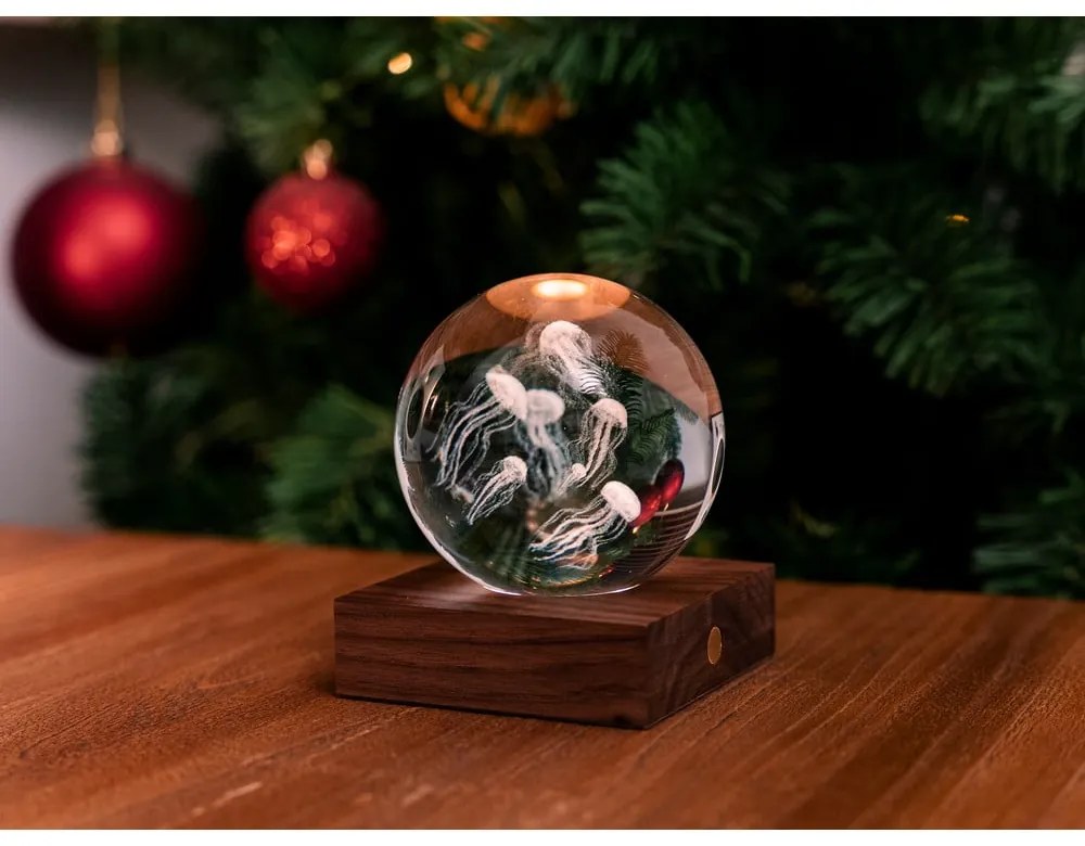 Decorazione luminosa marrone scuro con ricarica USB Amber – Gingko