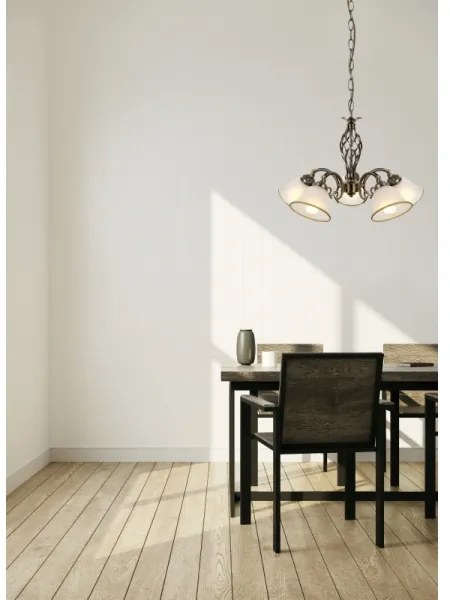 Globo 60208-5 - Lampadario a sospensione con catena ODIN 5xE27/60W/230V