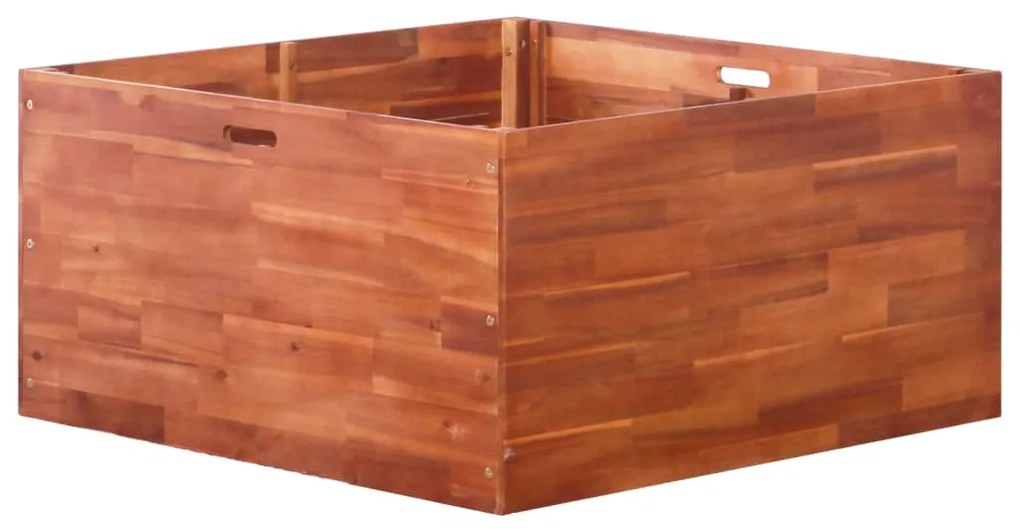 Letto Rialzato Da Giardino İn Legno Di Acacia 100x100x50 Cm /