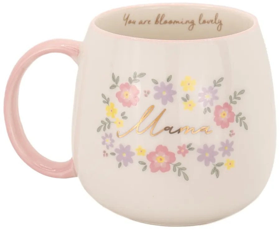Tazza rosa chiaro in porcellana 450 ml Mama You Are Blooming – Sass &amp; Belle