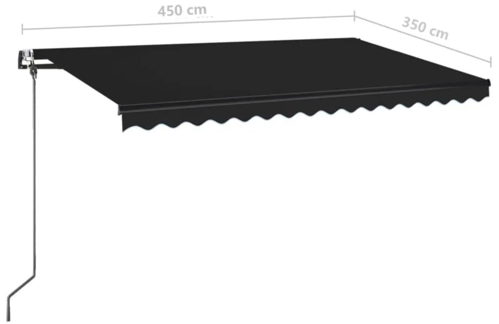 Tenda da Sole Retrattile Automatica 450x350 cm Antracite