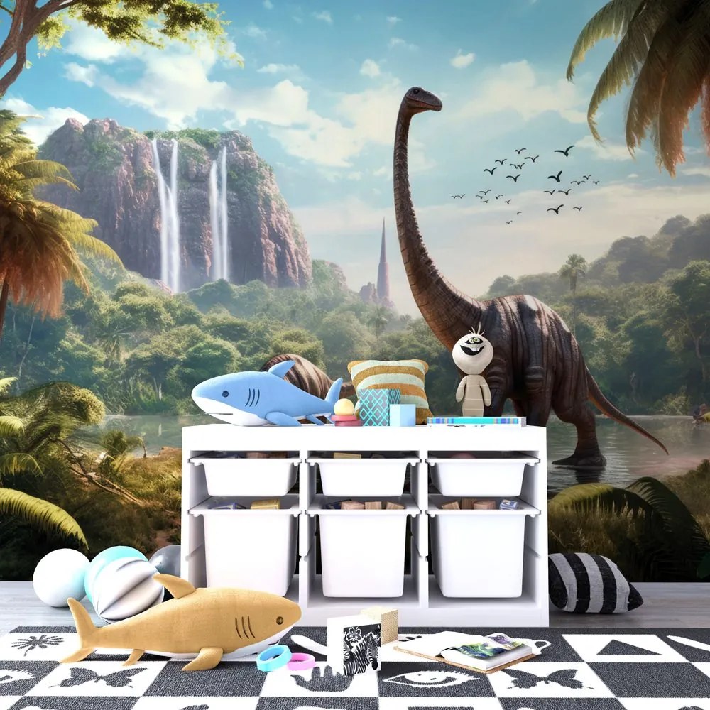 Carta da parati – Terra inesplorata dei dinosauri