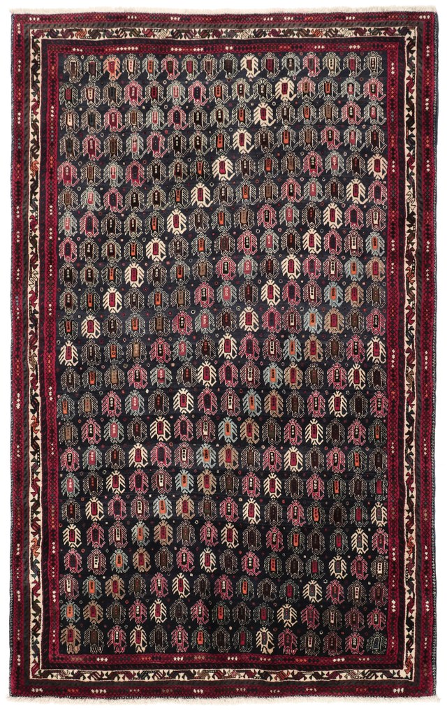 Afshar Tappeto 260x160 (Iran) Annodato A Mano