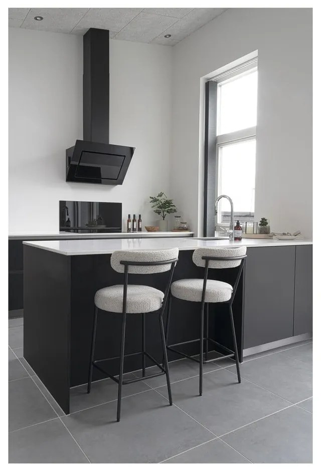 Sgabello da bar bianco (altezza seduta 65 cm) Badalona - House Nordic