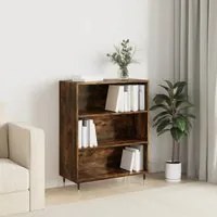 Libreria Rovere Fumo 69,5x32,5x90 cm in Legno Multistratocod mxl 104791