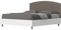 Letto Matrimoniale 160x190 cm con Rete e Contenitore Antilia Cappuccino