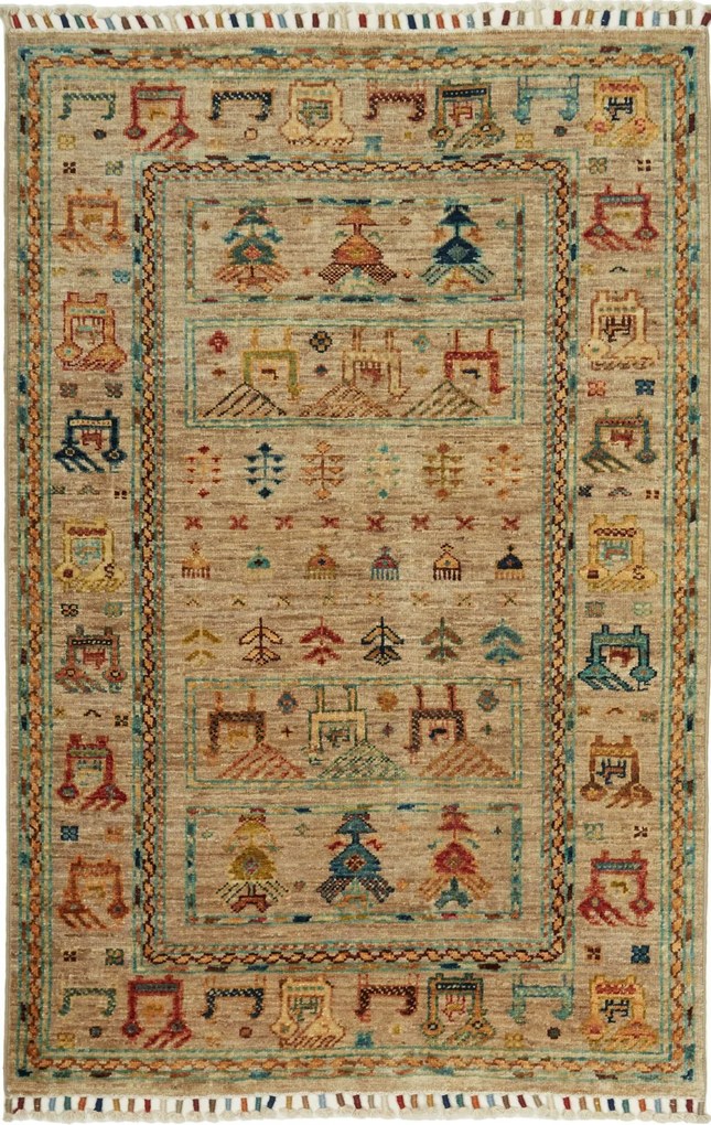 Samarkand Tappeto orientale 80x120 (Pakistan) Annodato A Mano