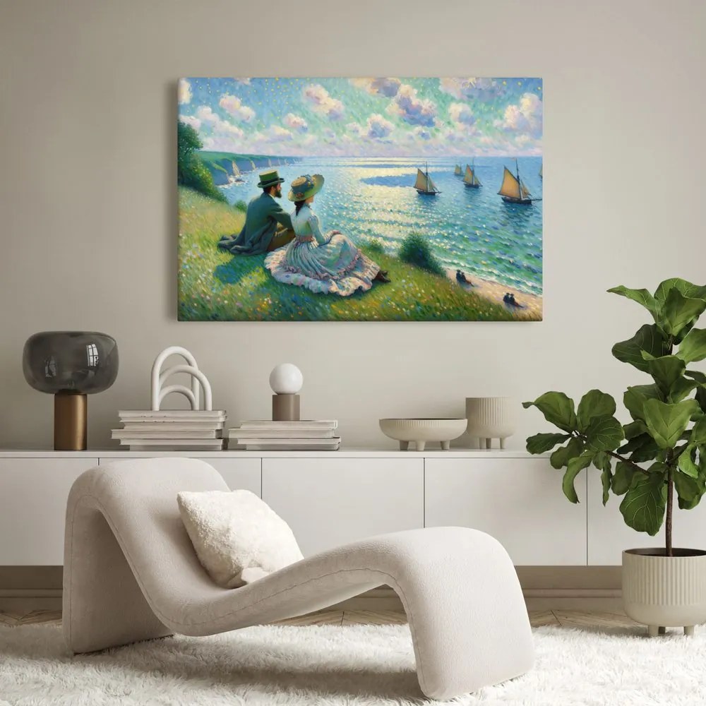 Quadro su tela – Vista romantica sul mare