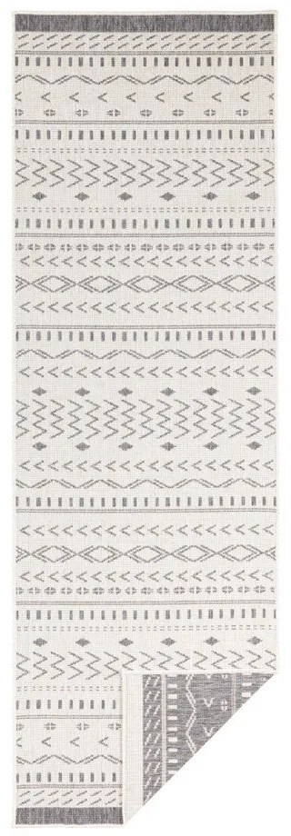Tappeto da esterno grigio e crema , 250 x 80 cm Kuba - NORTHRUGS