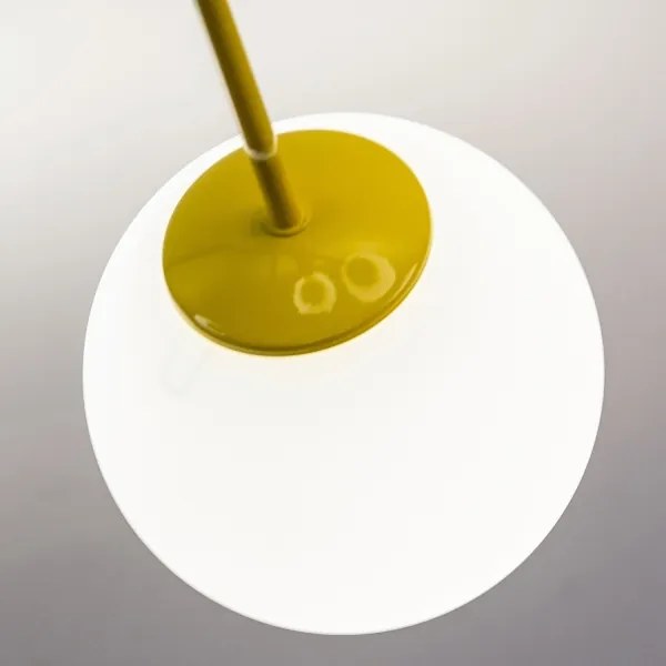 Lampadario a plafone MOON 6xE27/15W/230V turchese/giallo/blu