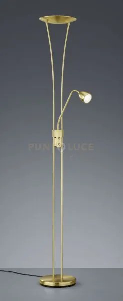 Arizona piantana led 19w 2200lm 3000k acciaio colore ottone h180cm ...