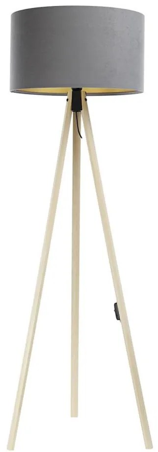 Lampada da terra STANDART 1xE27/60W/230V grigio/beige