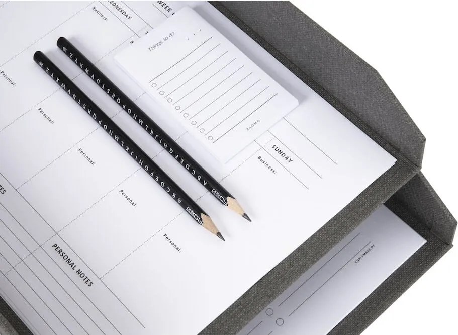 Organizer in cartone per documenti in set da 2 Hakan - Bigso Box of Sweden