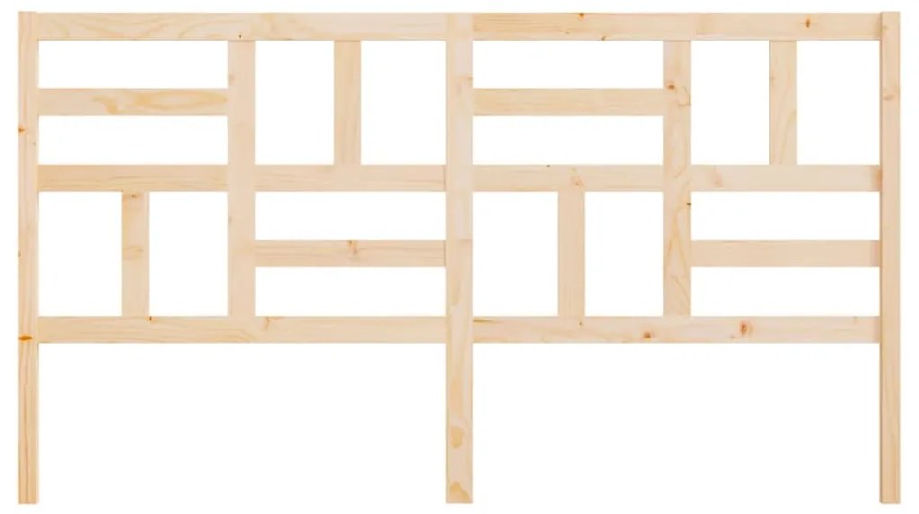 Testiera per letto 186x4x100 cm in legno massello di pino