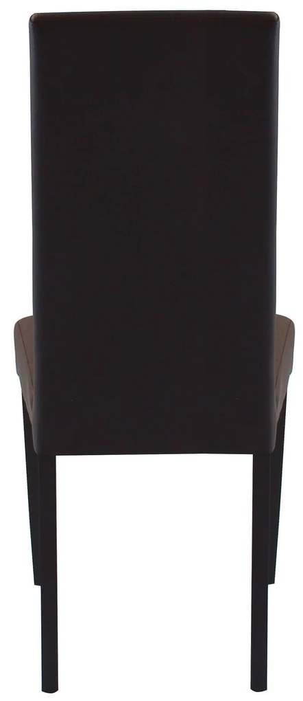 JACQUELYN - sedia moderna ecopelle con gambe antracite