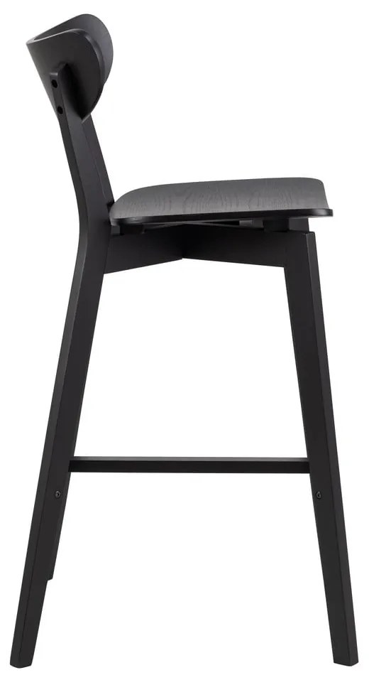 Sgabelli da bar in legno di gomma nera in set da 2 105 cm Roxby - Actona