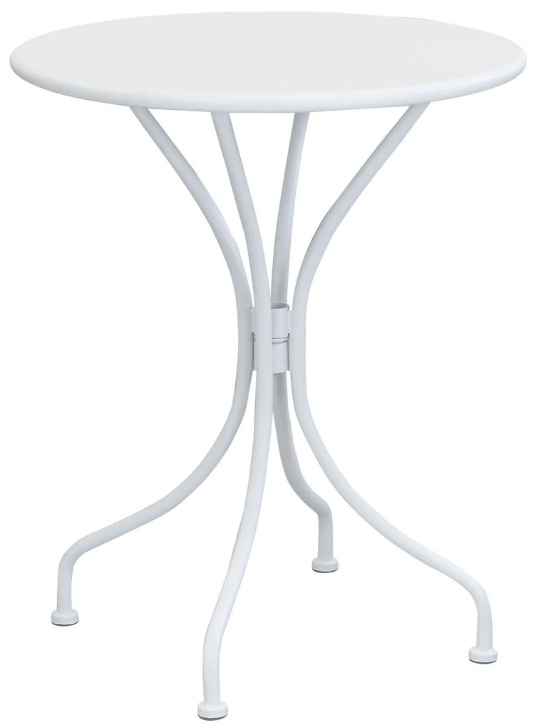 ROMANUS - set tavolo in metallo cm Ø 60 x 71h con 2 poltrone Romanus