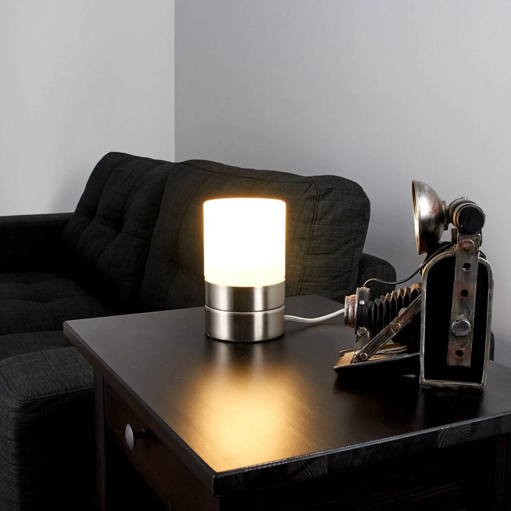Lindby Sevda - lampada da tavolo di forma cilindrica