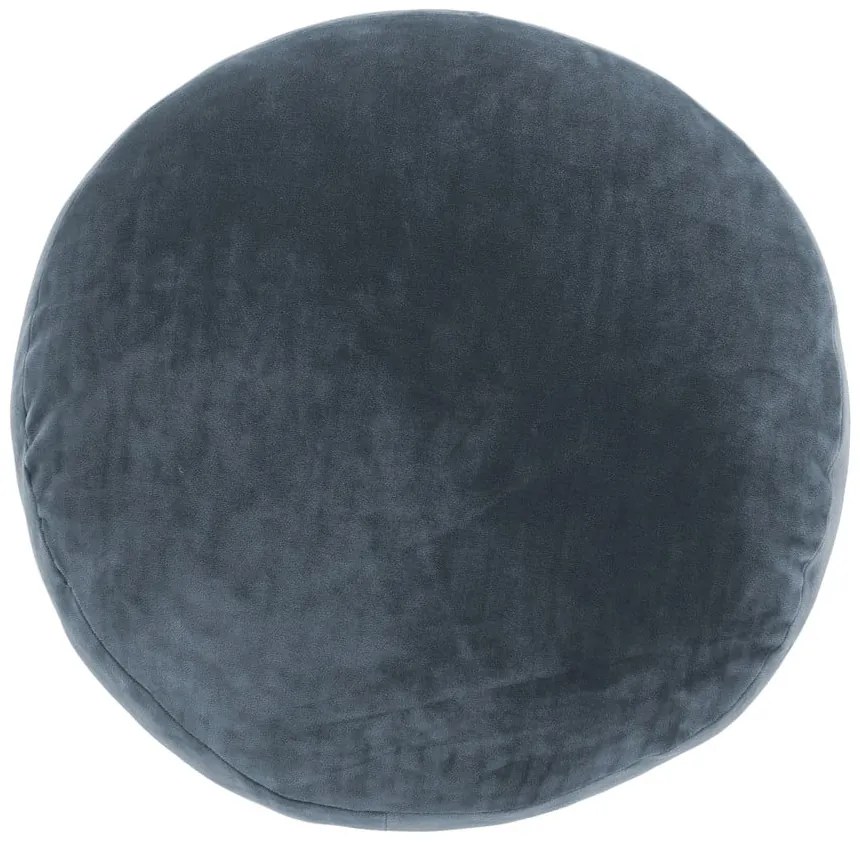 Cuscino decorativo in microfibra blu scuro Marshmallow, ø 40 cm - Tiseco Home Studio