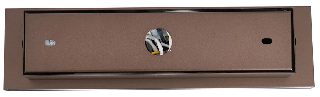 Lampada da parete moderna bronzo scuro regolabile con USB-C incl. LED - Modric