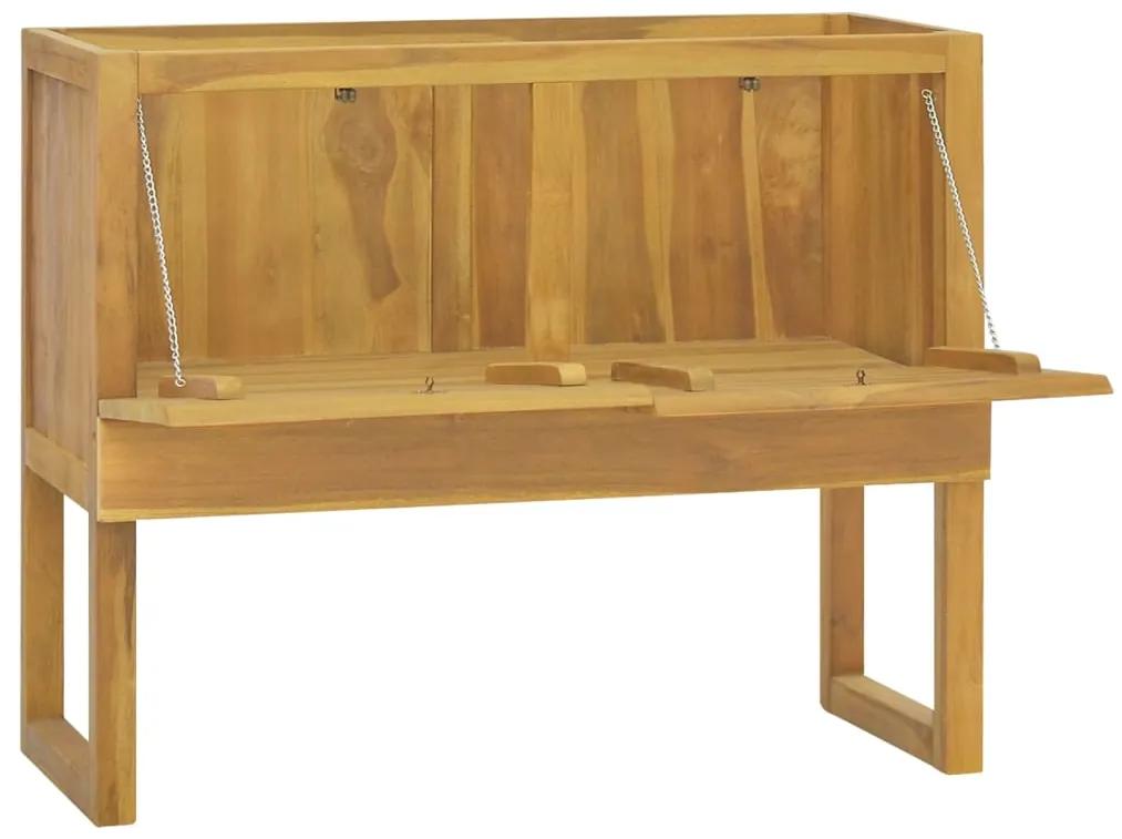 Mobile da bagno 90x45x75 cm in legno massello di teak