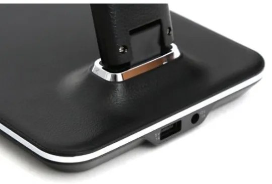 Immax 08930L - LED Lampada da tavolo dimmerabile con display KINGFISHER LED/9W/230V/12V nero