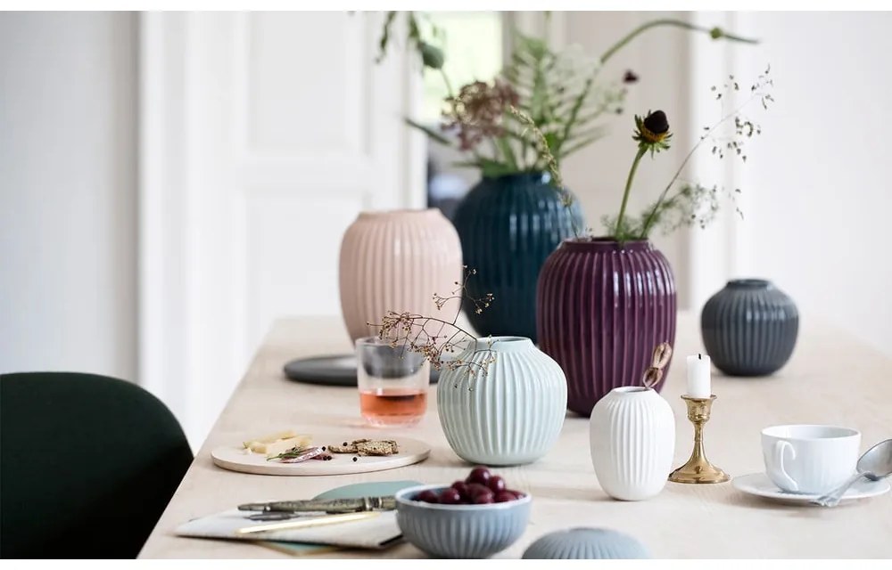 Vaso in ceramica grigia Hammershøi - Kähler Design