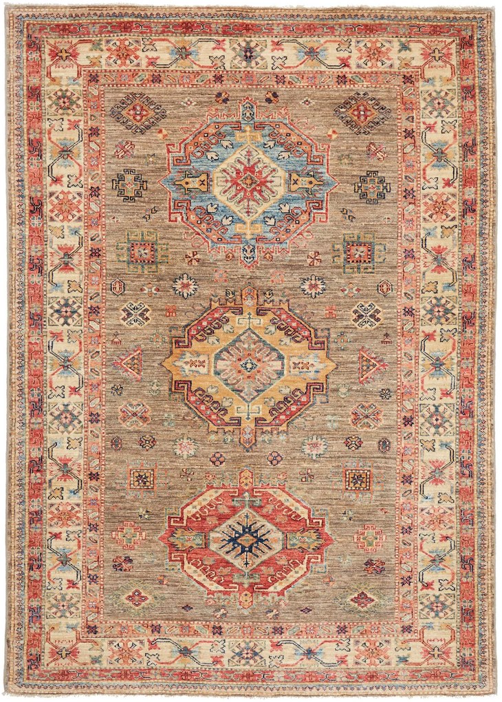 Kazak Tappeto orientale 150x210 Beige (Pakistan) Annodato A Mano