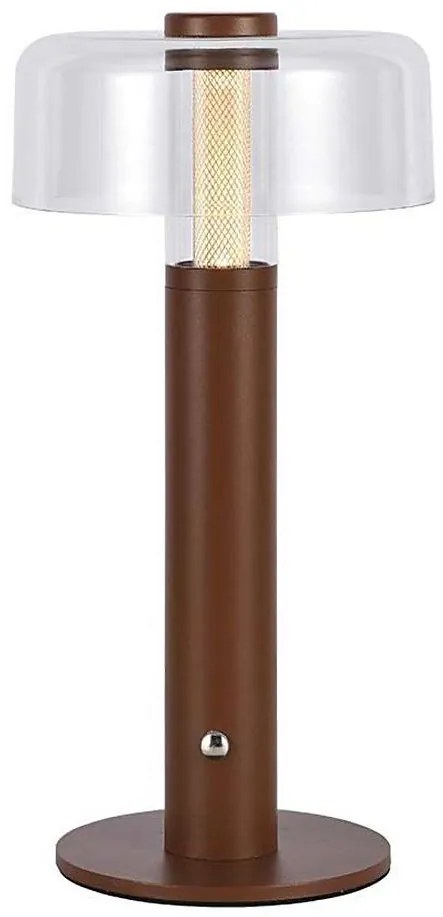 LED Lampada da tavolo ricaricabile dimmerabile LED/1W/5V 3000K 1800 mAh marrone