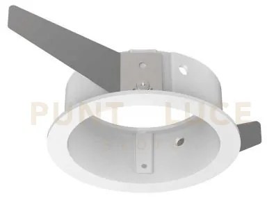 Bento prodotto componibile  cornice tonda 1 luce bianco d.8cm