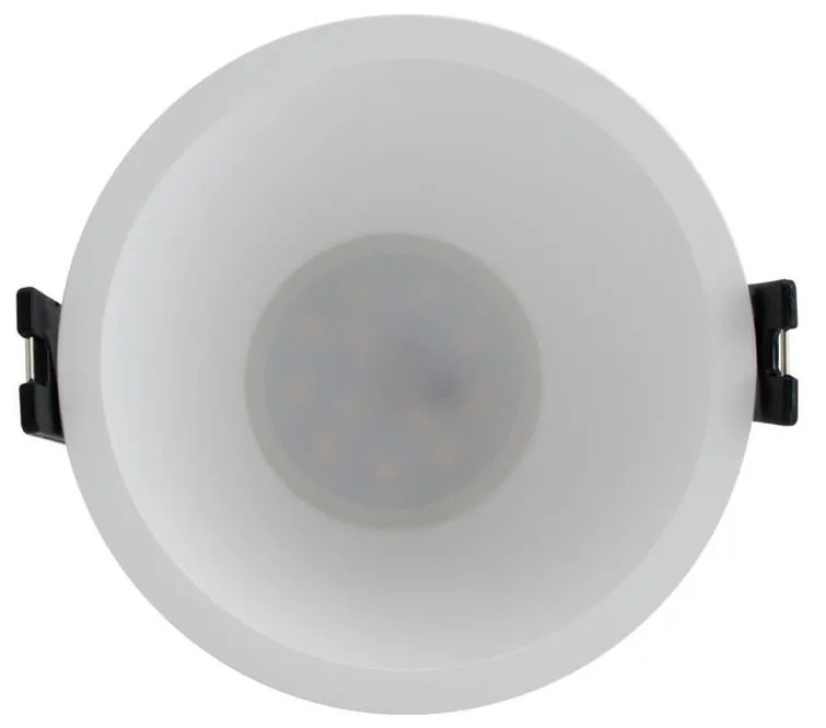 Faretto da Incasso Rotondo Fisso Bianco Foro Ø85mm in Policarbonato per GU10