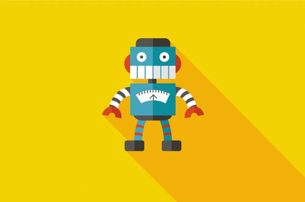 Carta da parati autoadesiva – Robot allegro