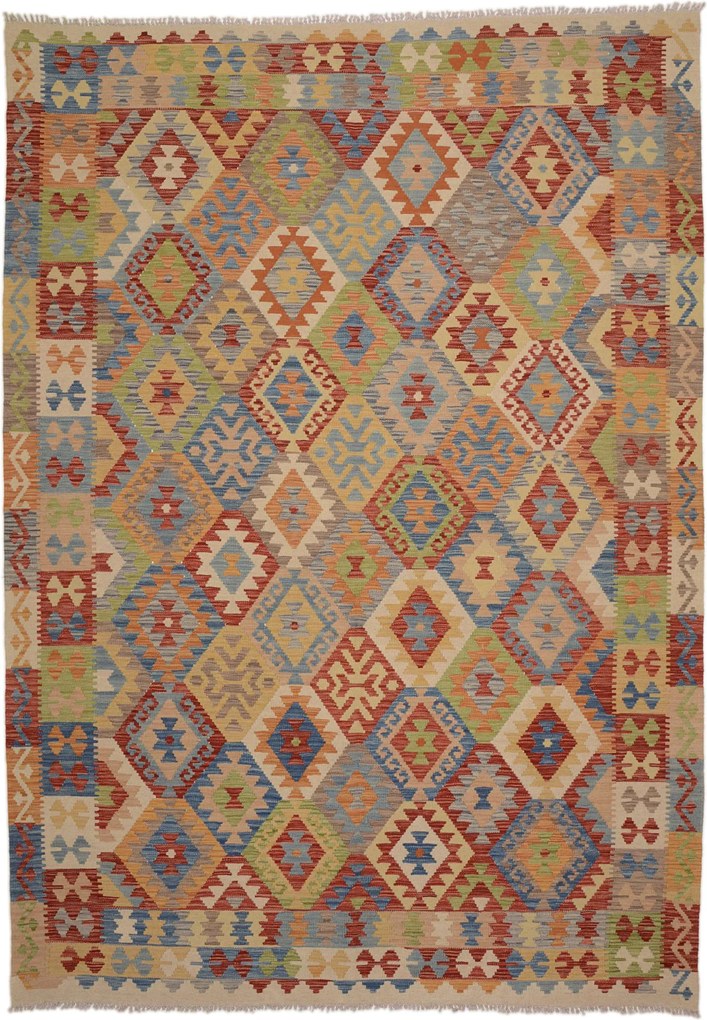 Kilim Tappeto orientale 290x200 Beige (Pakistan) Tessuto A Mano
