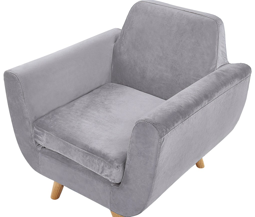 Copripoltrona Grigio BERNES Beliani