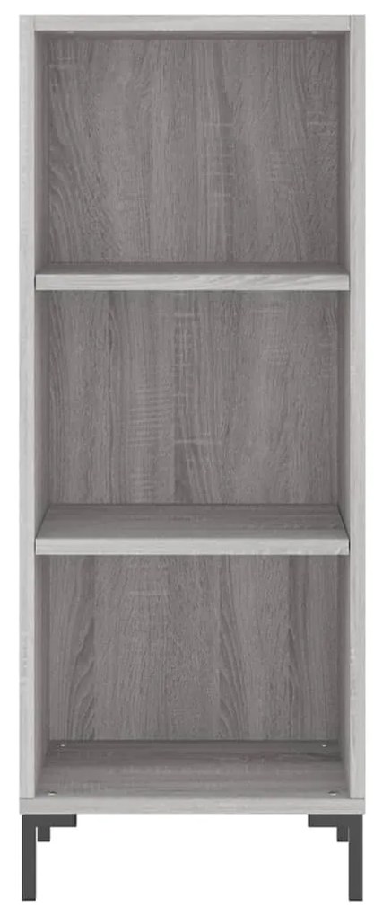 Credenza Grigio Sonoma 34,5x34x180 cm in Legno Multistrato