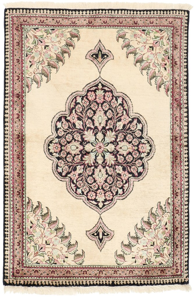 Ghom Tappeto 60x80 (Iran) Annodato A Mano