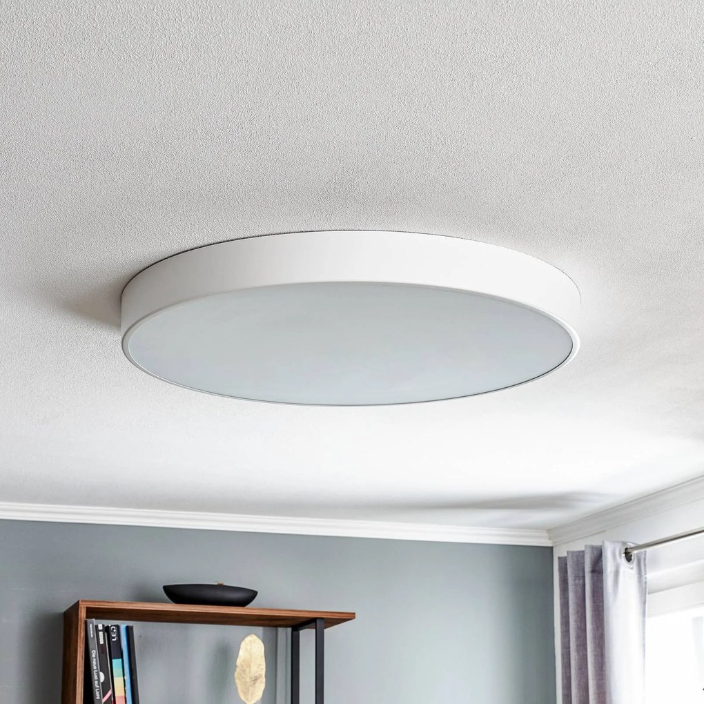 TEMAR LIGHTING Plafoniera Cleo, Ø 78 cm, IP20, bianco, metallo, E27