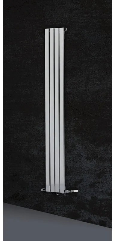 Kamalu - termoarredo radiatore bagno 180x30cm con elementi piatti modello kam-370