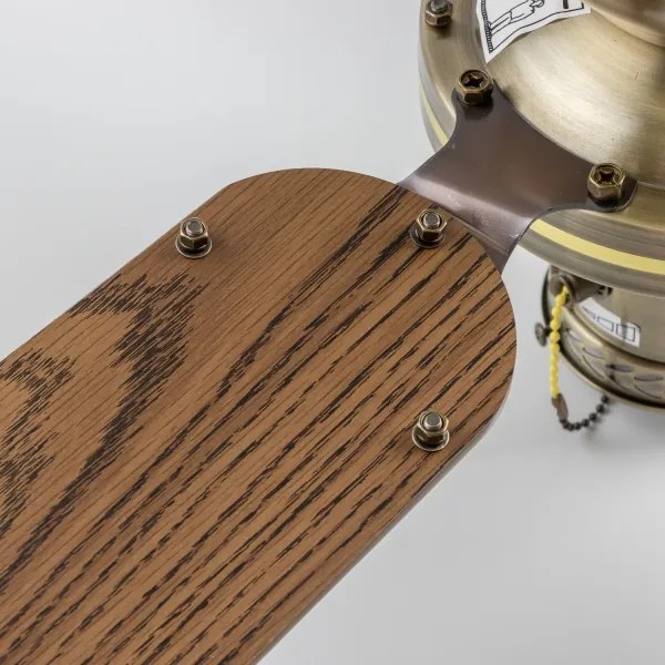 ZEVENTI - Ventilatore da soffitto NAVAGIO 1xE27/60W/230V marrone