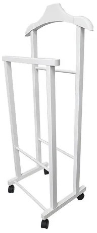 Indossatore appendiabiti da camera in legno LACCATO BIANCO
