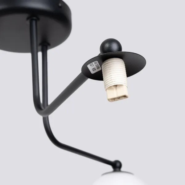 Sollux SL.1662 - Lampadario a sospensione con supporto rigido ASTRAL 3xG9/8W/230V nero