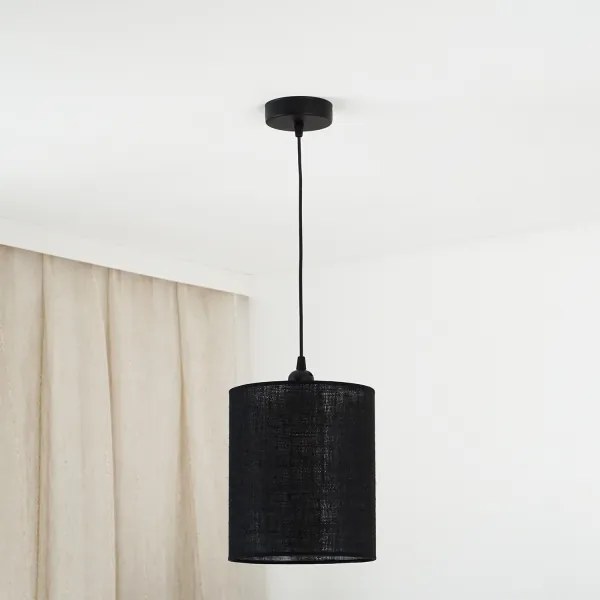 Brilagi - Lampadario a cavo TUBES 1xE27/15W/230V Ø 20 cm nero