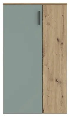 Scarpiera ETON rovere artisan/verde