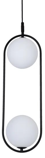 Lampadario a sospensione con filo CORDEL 2xG9/28W/230V nero